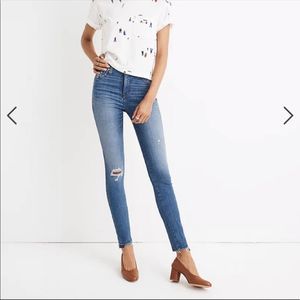 Madewell | Tall 10" High-Rise Skinny Jeans: Drop Step-Hem Edition